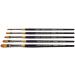 KINGART Original Gold 9500 Filbert Brush Set - 5 Pcs. Premium Taklon Brushes for Oil, Acrylic, Watercolor, Gouache - Sizes 2, 4, 6, 8, 10 - Buy Online on GoSupps.com