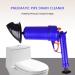 Air Drain Blaster Cleaner Sewer Pipe Dredging DeviceToilet Kitchen Floor Drain Blaster with 4 Plugs Blue - Buy Online on GoSupps.com