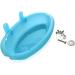Hypeety Portable Bird Bath with Mirror - Blue Bird Bathtub for Pet Parrots - Buy Online on GoSupps.com