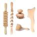 5 pieces wooden massager soft tissue therapy Gua Sha tools lymphatic drainage muscle massage shaping