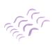 Reusable Lash Pads - 7 Pairs in Various Sizes for Beauty Salons - Purple | International Shipping - Buy Online on GoSupps.com