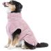 100% Organic Cotton Dog Bathrobe - Lills Extra Absorbent Wadder for Dogs | Pink S (50 cm Back Length) - Buy Online on GoSupps.com