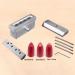 Trooth 4 Holes 12.1 mm DIY Lip Balm Mould Aluminium Alloy Makeup Tool - Buy Online on GoSupps.com