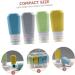 Beatifufu Travel Toiletries 1 Set Silica Gel Bottle Storage Cosmetic Bottle Travel Squeeze Bottle - Buy Online on GoSupps.com