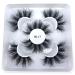 HBZGTLAD Reusable 25mm Fluffy 3D Mink Lashes Wholesale - 3 Pairs Natural Long Thick False Eyelashes (ML17) - Buy Online on GoSupps.com