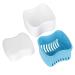 Denture Case - False Teeth Storage Box with Strainer & Cup for Travel - Easy to Open & Clean (Blue) - Buy Online on GoSupps.com