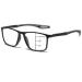 Photochromic Progressive Multifocus Reading Glasses Blue Light Blocking Multifocal Readers Spring Hinge Sunglasses Black 1.5 x