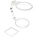 Portable Magnifier Handheld with Light Large Portable Desktop Magnifier Large Portable Illuminated Magnifier for Reading ES for Reading Full of Stars