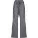 BIUMUET Womens Linen Straight Leg Pants with Drawstring Waist, High Waist Palazzo Lounge Pants with Pockets - Dark Gray, X-Large - Buy Online on GoSupps.com