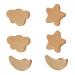 Naisidier 6 pieces children drawer buttons star moon clouds door buttons drawer buttons handles for children's room cabinet drawer wardrobe