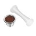 Coffee Tamper with Push Button | Professional Lightweight Powder Distributor | Food Grade PP Easy to Clean