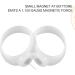 Filfeel Magnetic Toe Rings - 10 Pairs Silicone Weight Loss Patch for Women - Highly Elastic & Soft - Transparent White - Buy Online on GoSupps.com