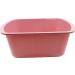 Pack of 2 Portable Rectangular Plastic Wash Basin, 6 Quarts with Graduations - Rose - Buy Online on GoSupps.com