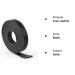 Faux Leather Strip - Double Sided, Black, 1/2'' x 72 - Buy Online on GoSupps.com
