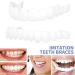 Frenzify 2 Pairs Dentures Fake Teeth Veneers Fake Teeth Braces Cosmetic Teeth Covering Snap on Perfect Smile Prosthetics Upper And Lower For Man Woman Teeth Fast Repair - Buy Online on GoSupps.com