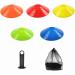 ANSLYQA Set of 50 Soccer Cones with Carry Bag - Agility Training Discs for Football, Basketball & Sports Field Markers (5 Colors) - Buy Online on GoSupps.com