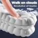 Shimogai Cloudstride 4D Sports Shoe Insoles - Soft, Breathable, High-Elasticity Shock Absorbing Technology - Gray, Unisex (3 Pairs, Size 45-46) - Buy Online on GoSupps.com
