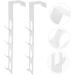 FUNOMOCYA 2pcs Door Hook Towel Rack Coat Hangers Closet Hooks for Wall Punch Hook Towel Hook Door Back 29.5X5CM White - Buy Online on GoSupps.com