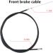 Baby Flower Black Bicycle Brake Cable Set - Front & Rear Mountain Bike Accessories (2pcs) - Buy Online on GoSupps.com
