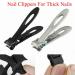 Premium Portable Stainless Steel Nail Clippers & Shaving Blades - Slip-Resistant Durable & Perfect for Thick Nails (Black L Set) - International Shipping Available - Buy Online on GoSupps.com
