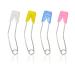 NX Garden 12pcs Curved Safety Pins Plastic Head Safety Locking Baby Cloth Diaper Nappy Pins for Baby Care
