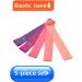 Buy Squat Stretching Band Set - Yoga Resistance Circle & Fitness Elastic Bands in Light Pink Deep Pink Rose Red & Purple | Unisex | International Shipping - Buy Online on GoSupps.com