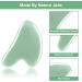 Uraqt Gua Sha Massage Tool - 2 Natural Jade Scraping Stones for Spa Facial Care & Anti-Aging - Light Green - Buy Online on GoSupps.com