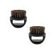 Ansafe shaving brush handmade portable head styling accessories foam soap soap bartbrush bornhaar shave brush 2 pieces (color: a)