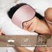 Olesilk 2 Piece Adjustable Silk Sleep Mask Set - 100% Mulberry Silk Eye Masks for Women & Men - Travel & Home Use - Stylish Black & Pink - Buy Online on GoSupps.com