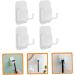 Osaladi 4-Piece Sticky Wall Hooks - Versatile Holder for Mains Plug Razor Shaving Racks & More | Durable Adhesive Hooks for Home & Travel - Buy Online on GoSupps.com