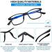 Suertree Blue Light Filter Glasses - Lightweight Myopia Glasses for Men & Women - Black -2.0 Diopter - Buy Online on GoSupps.com