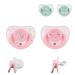 Kikkaboo pacifier Savanna 6-18 months 2 pieces with dust cap ventilation holes color: pink