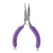 GOLD DEER 3 Inches Mini Bent Nose Pliers Mini Chain Nose Pliers Curved Needle Nose Pliers Multifunction Precision Pliers Small Pliers Jewelry Pliers Smooth Jaw for Crafting Repair Jewelry Making Bent Chain Nose Pliers