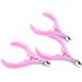 Cuticle Scissors - Nail Cuticle Nippers Clip Edge Cutter Shear Manicure Professional Nail Art Tool Trimmer Scissor Stainless Steel +plastic Pink - Buy Online on GoSupps.com