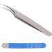 Precision Silver Stainless Steel Makeup Tools | Curved Tweezers for False Eyelashes | International Shipping - Buy Online on GoSupps.com