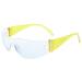 Colorful protective goggles for children made of robust polycarbonate for safe play action in yellow