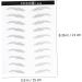 FRCOLOR 6 Sheets Pairs Waterproof Stickers Eyebrow Stencil Stickers Eyebrow Stickers Modify 4d The Lazy - Buy Online on GoSupps.com