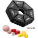 QUANTUM LEAP Weekly Pill Organizer - Black 1 Count | Optimize Medication Management - International Shipping - Buy Online on GoSupps.com