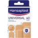 Hansaplast Universal Pflasters (40 strips) dirt and water -repellent wound paving plaster set with strong adhesive power & bacteria shield 40 pieces (1 Pack) 40 strips - with Bacteria Shield