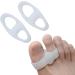 Tujoba Toe Separator | Silicone Foot Distance Holder for Comfort & Friction Relief | Hammer Toe Corrector for Yoga & Sports - White L - Buy Online on GoSupps.com