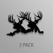 Deer Buck Laying Vinyl Decals Stickers (2 Pack!!!) | Tumbler and Insulated Cups | Decals Only! Cup not Included! | 2-3 X 3 inch Black Decals | KCD1264 - Buy Online on GoSupps.com