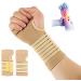 Carpal Tunnel Wrist Brace Pair with Adjustable Compression Strap Hand Palm Wrist Support for Carpal Tunnel Tendonitis Wrist Pain Hand Pain Sports Injuries Two Pieces