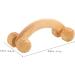 Lurrose Wooden Massage Roller - Back & Facial Massage Device for Deep Tissue Relief | Handwick Foot & Arm Roller 17x6.8cm - Buy Online on GoSupps.com