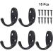 Alipis 15 Pcs Towel Hooks Wall Hanging Hooks Wall Hook Wall-Mounted Hanging Hook Porch Clothes Hook 4.5X4cmx3pcs Blackx3pcs - Buy Online on GoSupps.com