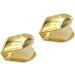 2Pcs Gold Plated Hip Hop Top Single Tooth Cap for Mouth - Healifty - Buy Online on GoSupps.com
