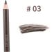 Healeved 4 Pcs Double Head Eyebrow Pencil Black Eyeliner Pen Eyebrown Beauty Eyebrow Pencil Puff Wooden - Buy Online on GoSupps.com