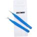 2 Pieces Diamond Grip Eyelash Tweezers Professional Set- COSSMOO Straight And Angled Curved L-Shape Volume Tweezers For Lashes Extension Pointed Individual Application Tweezers For False Lash - Buy Online on GoSupps.com