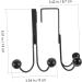 NAMOARLY 2pcs Double Hook Wall Mounted Clothes Rack Door Clothes Hangers Punch- Hook Back Door Nail 14x9cm Black - Buy Online on GoSupps.com