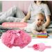 EQLEF Baby Bloomer Shorts with Frilly Knickers, Lace Nappy Cover, Ruffle Pants, and Headband Set - Perfect for Baby Photography Prop Costume in Pink - Buy Online on GoSupps.com