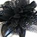 Black Chiffon Flower and Feather Fascinator on Comb. - Buy Online on GoSupps.com